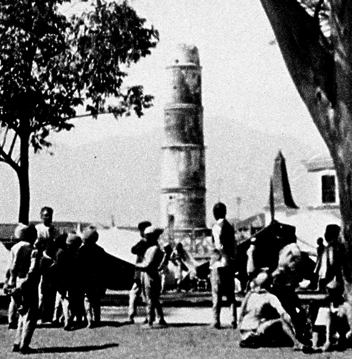 Bhim Sem tower after 1934 earthquake