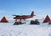 field site on the LarsenC ice shelf in Greenland