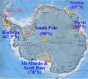 south pole station map