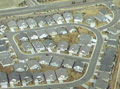 aerial view of urban sprawl