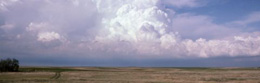 Thunderstorm over the high plains near Albin, Wyoming