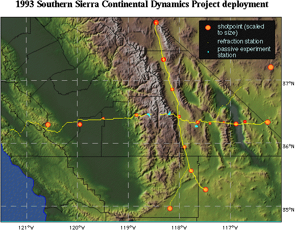 SSCD 1993 experiment map