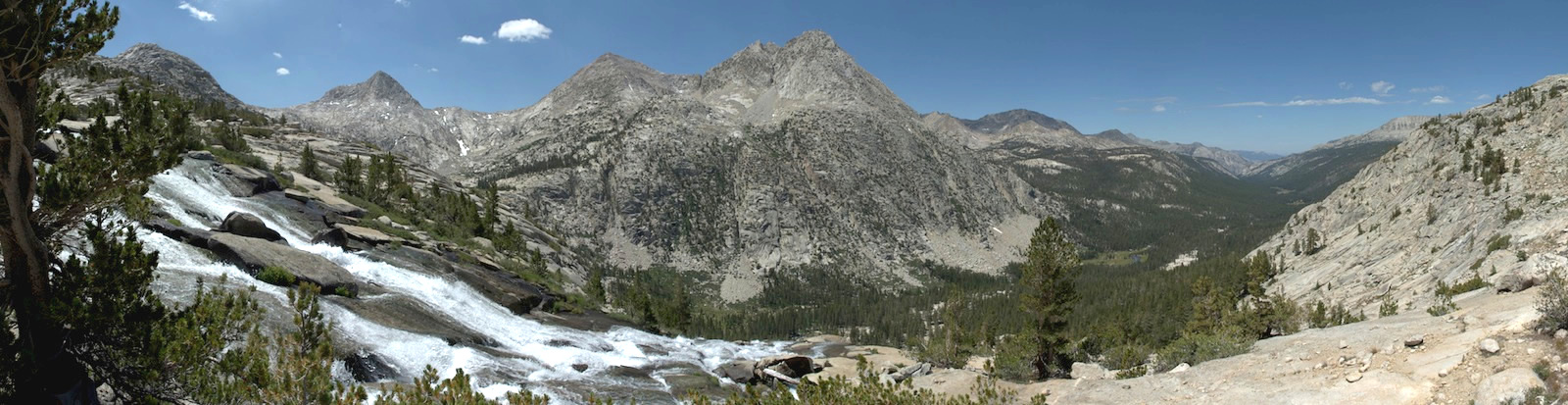 View of Evolution Valley from outlet of Evolution Lake