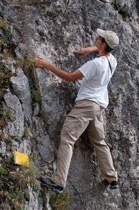 Scott rock climbing